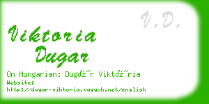 viktoria dugar business card